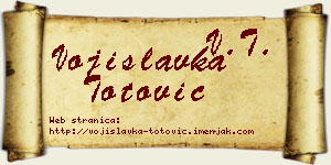 Vojislavka Totović vizit kartica